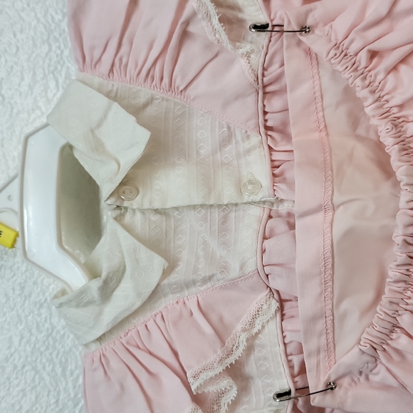 Vintage Baby Girl 2pc Dress and Diaper Cover - Picture 6 of 9